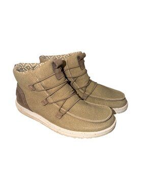 Hey Dude Lea Chestnut Womens 7 Cozy Lined Lightweight Casual Comfort Sneakers
